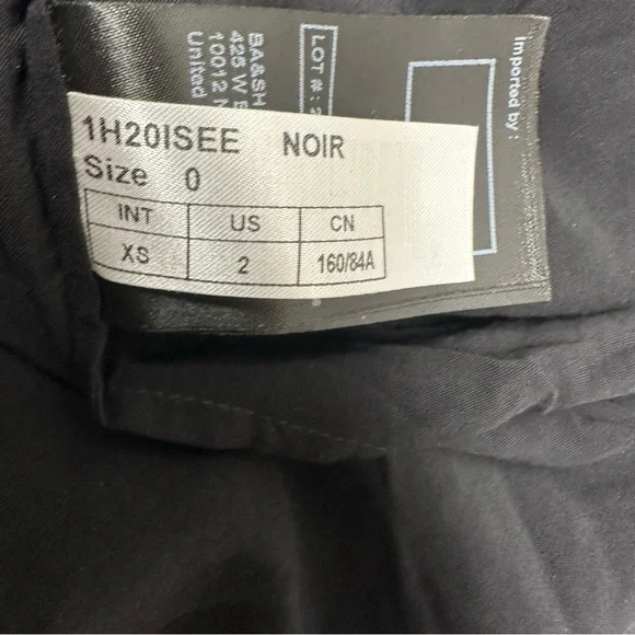 ba&sh ROBE ISEE Elegant BlackDress SIZE 0